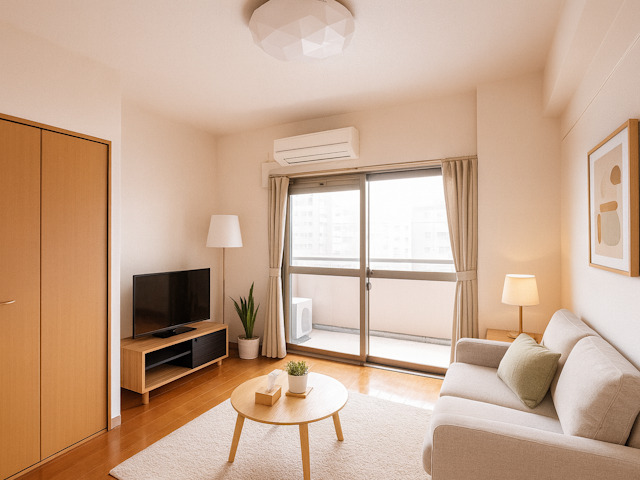 居室・リビング　CGで家具等を配置したもので家具等は含まれません。