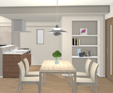 キッチン　シンプルな清潔感のあるキッチンです！