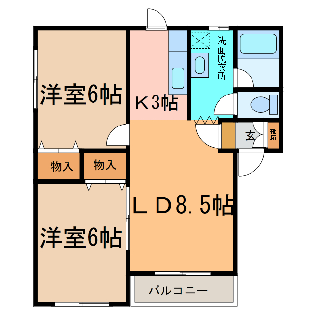 プリオール126の間取り