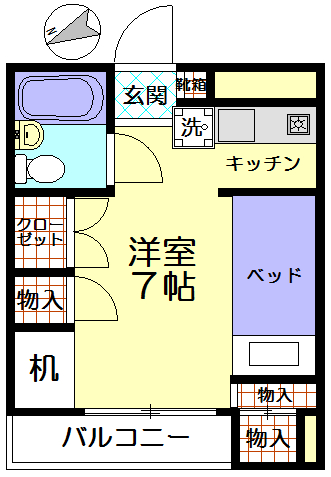 グリーンカーサの間取り