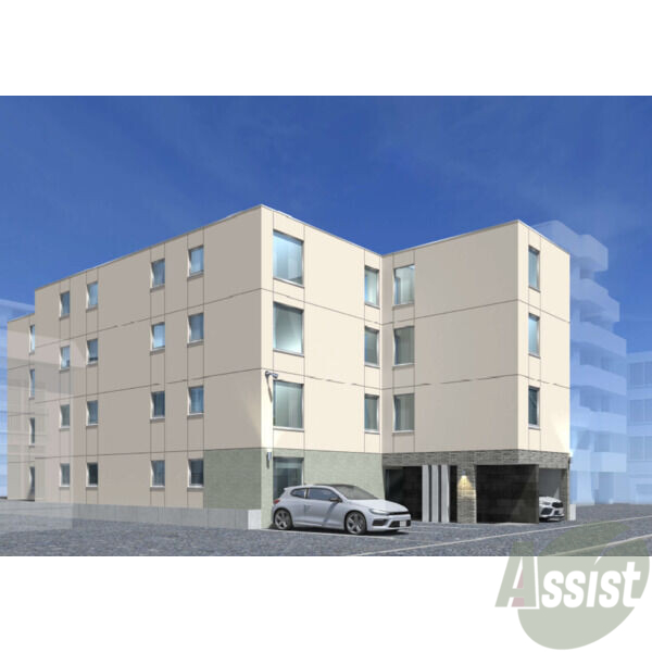 建物外観　完成予想パース　札幌市北区北２２条西「ＹＯＲＩ　Ｎ２２」