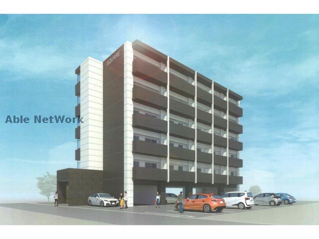 建物外観　完成模型図