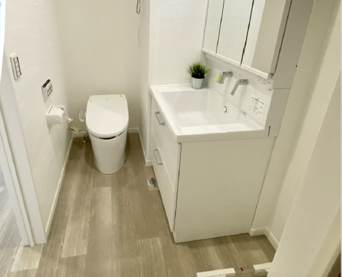 洗面設備　同系の建物写真