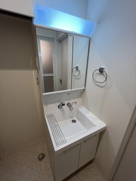 洗面設備　便利なシャンプードレッサー付き