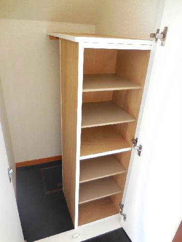 収納　靴だけでなく傘なども収納できます。