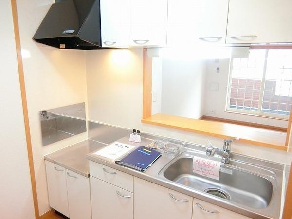 キッチン　ガスコンロ設置可！