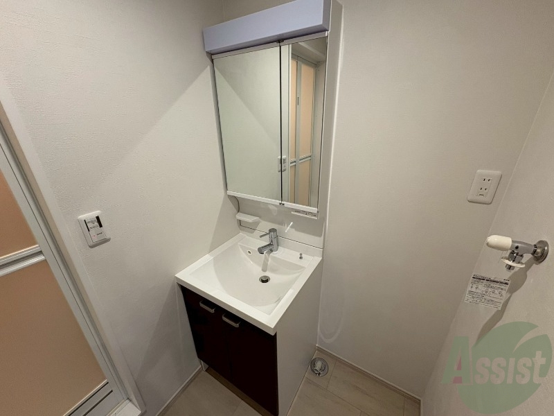 洗面設備　こちらは洗面台になります。シャンプードレッサー仕様です。