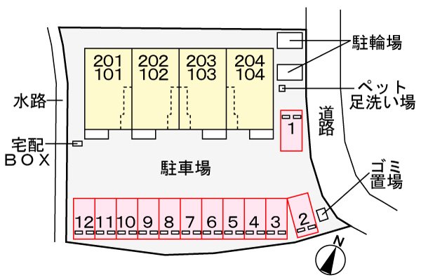その他　駐車場配置図