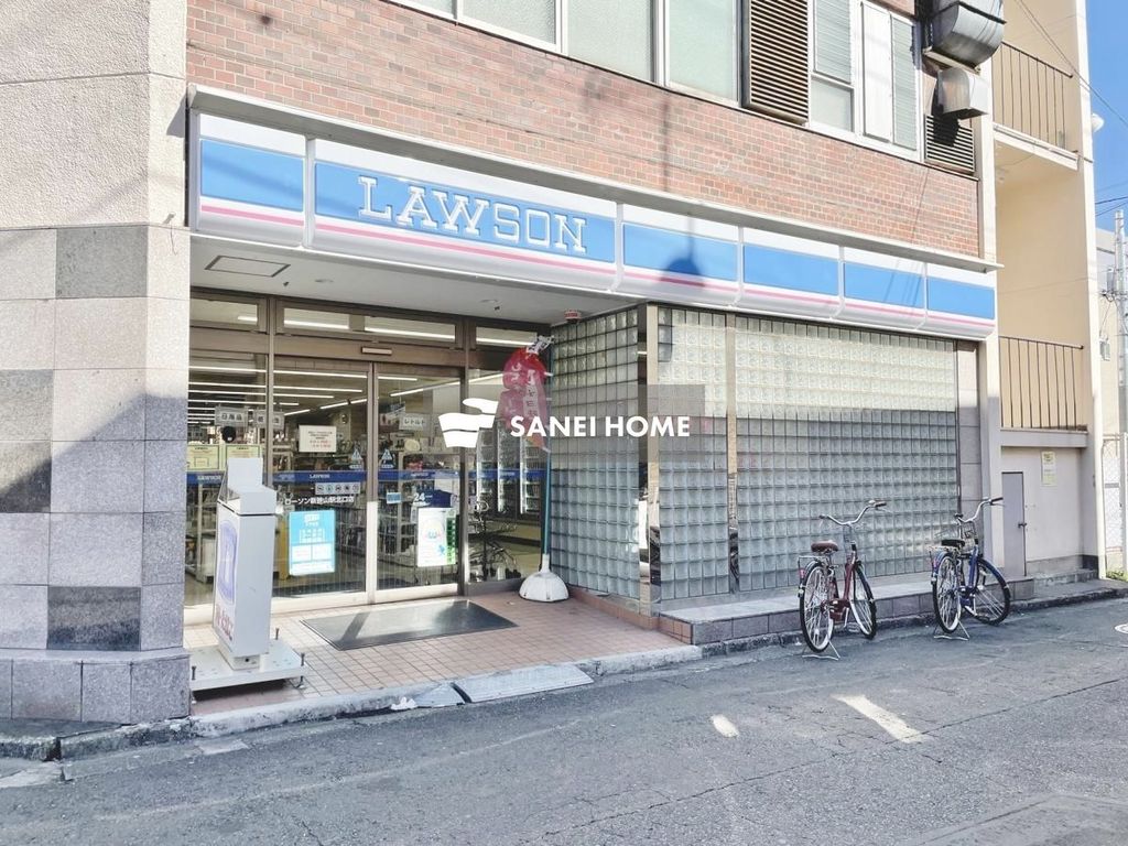 コンビニ　ローソン新狭山駅北口店（コンビニ）まで450m