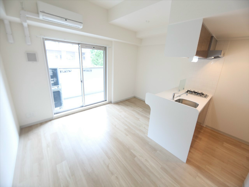 居室・リビング　ＬＤＫ12帖　カウンターキッチン　エアコン完備