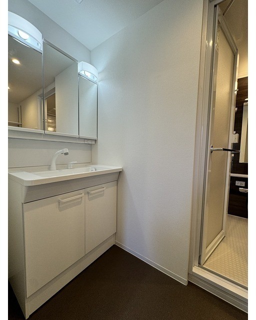 洗面設備　身支度に欠かせない独立洗面台♪