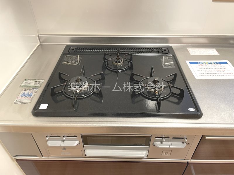 その他　3口ガスシステムキッチン♪