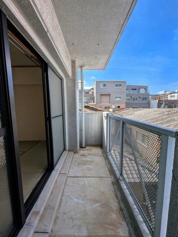 バルコニー　西向き