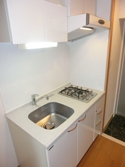 キッチン　ガス２口システムキッチン