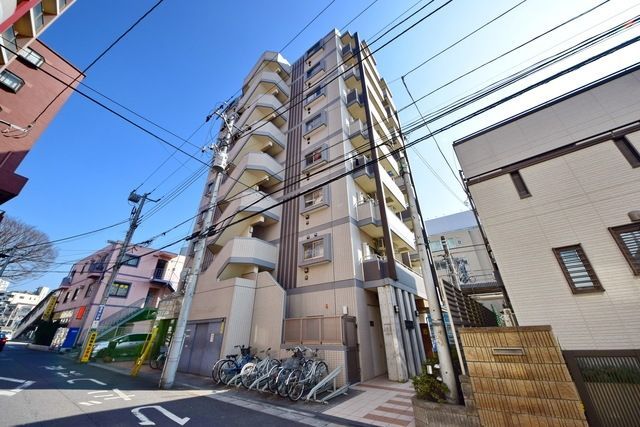 建物外観　駅徒歩1分　オートロックマンション　都市ガス