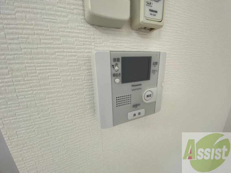 セキュリティ　モニター付きインターホンでセキュリティも安心です！