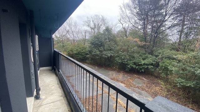 バルコニー　１号棟のモデルルームの写真です