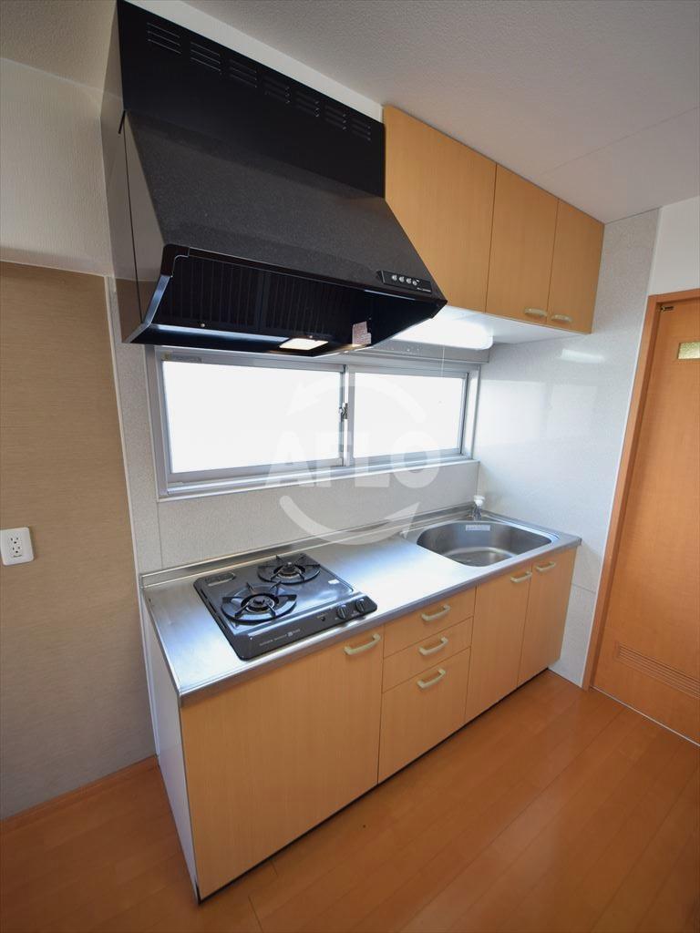 キッチン　日興桜川ハイツ　ガス2口システムキッチン