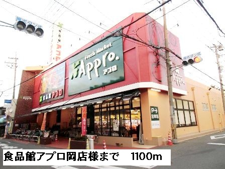 スーパー　食品館アプロ岡店様（スーパー）まで1100m
