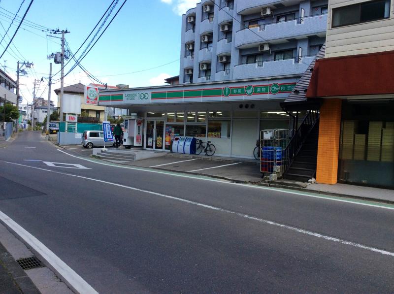 コンビニ　ローソンストア100小松島店（コンビニ）まで129m