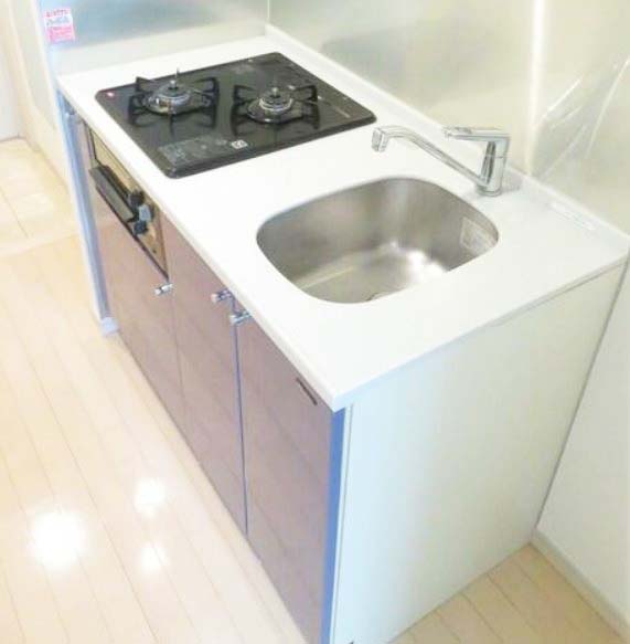 キッチン　★使いやすい二口コンロ、システムキッチン★