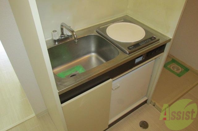 キッチン　１口ＩＨコンロ。