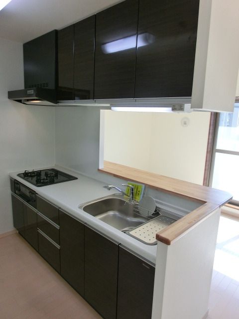 キッチン　３口システムキッチン