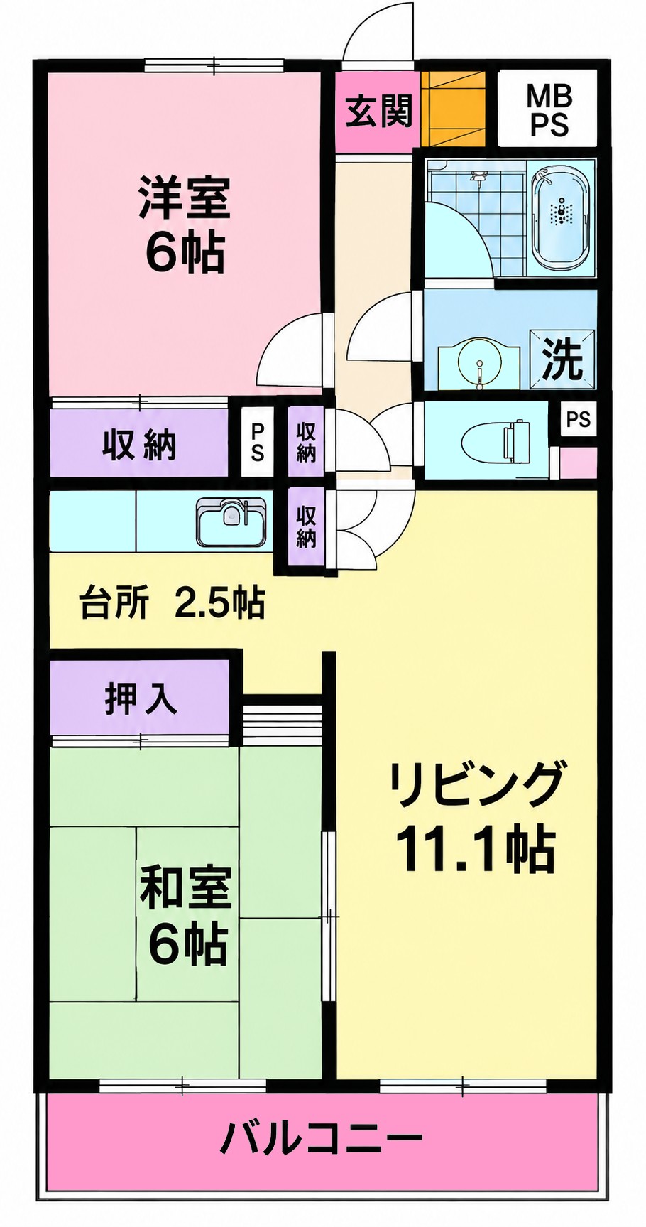 フォレストオブステーションの間取り写真