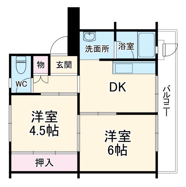 ビレッジハウス検見川3号棟の間取り写真