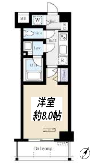 東京メトロ半蔵門線 押上駅 徒歩9分 7階建 築12年の間取り写真