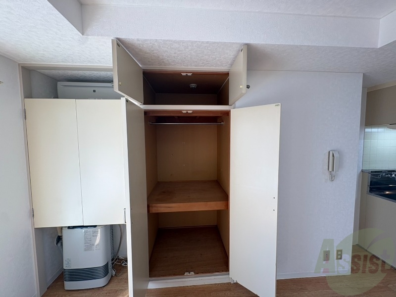 収納　洋室にあった収納。荷物がたくさんあっても大丈夫。