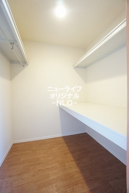 収納　収納力に優れたウォークインクローゼットのある住まい。