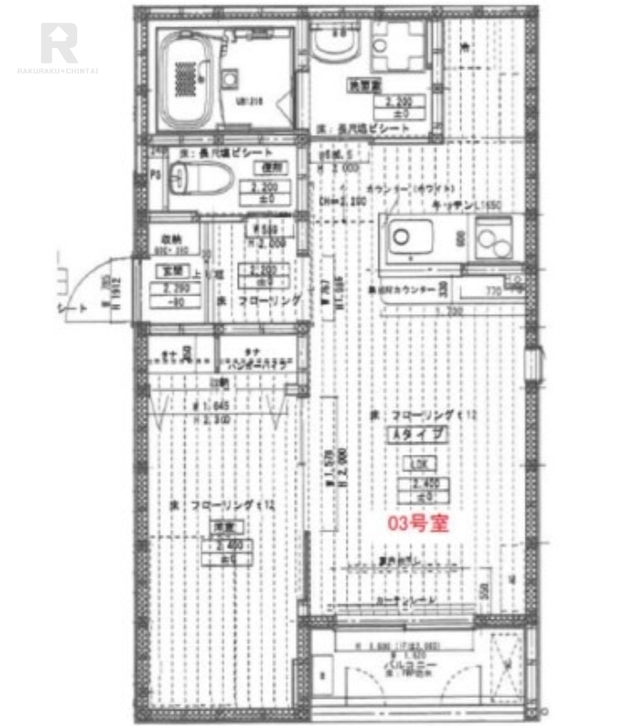 京阪本線 牧野駅 徒歩5分 3階建 築3年の間取り写真