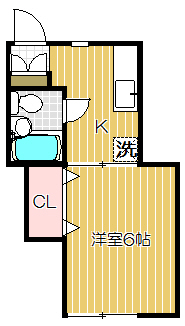 フラットKの間取り写真