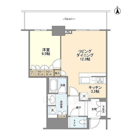 グランドメゾン新梅田タワーTHE CLUB RESIDENCEの間取り写真