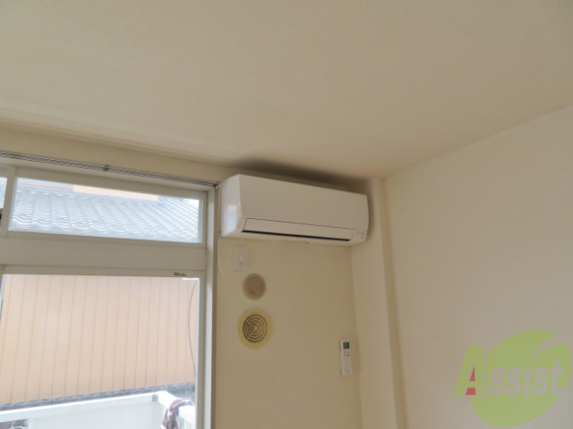 その他設備　エアコンがありました。温度管理もバッチリですね。