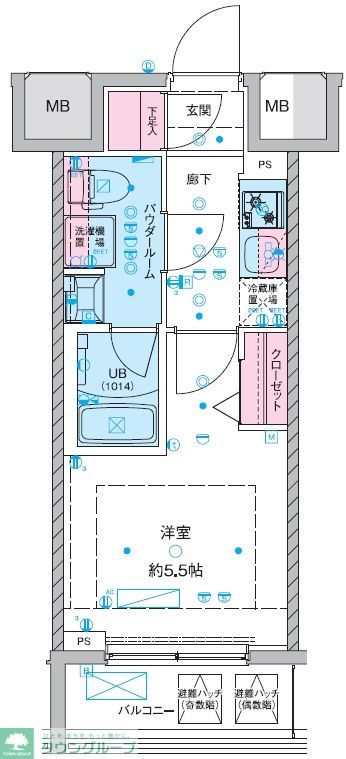 GENOVIA西川口IIIの間取り写真