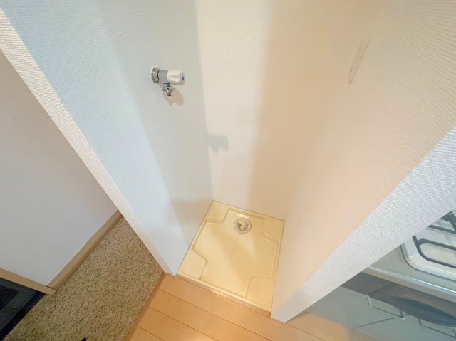 その他設備　嬉しい室内洗濯機置場。これで洗濯機も長持ちしますね。