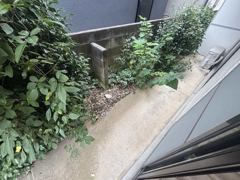 バルコニー　1階はテラス
