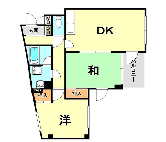 リバーコート湊川PART2の間取り写真