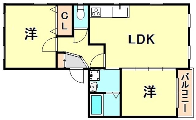 コモドココ芦屋の間取り写真