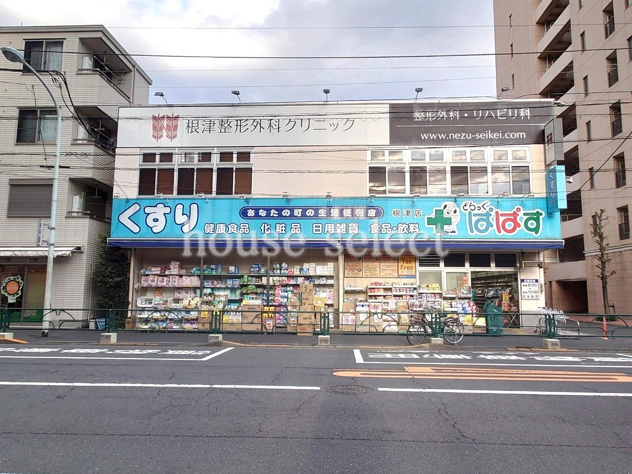 ドラックストア　どらっぐぱぱす根津店（ドラッグストア）まで237m