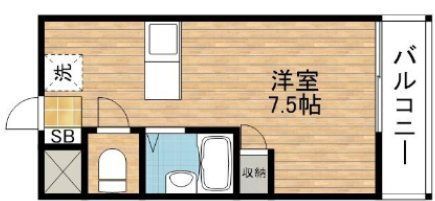 クラージュ保城の間取り写真