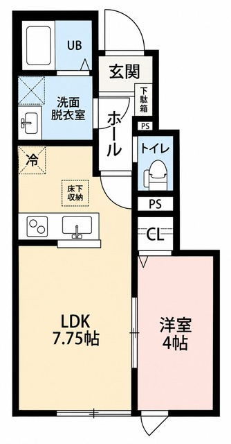 リーブルファイン相模原共和IIの間取り写真