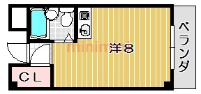ＪＲ東海道本線 茨木駅 徒歩3分 3階建 築38年の間取り写真