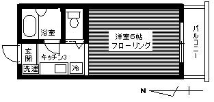 東京都八王子市長房町（アパート）の賃貸物件の間取り