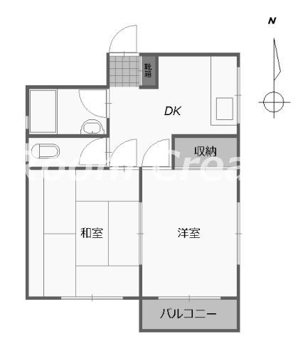 徳島市南内町のマンションの間取り