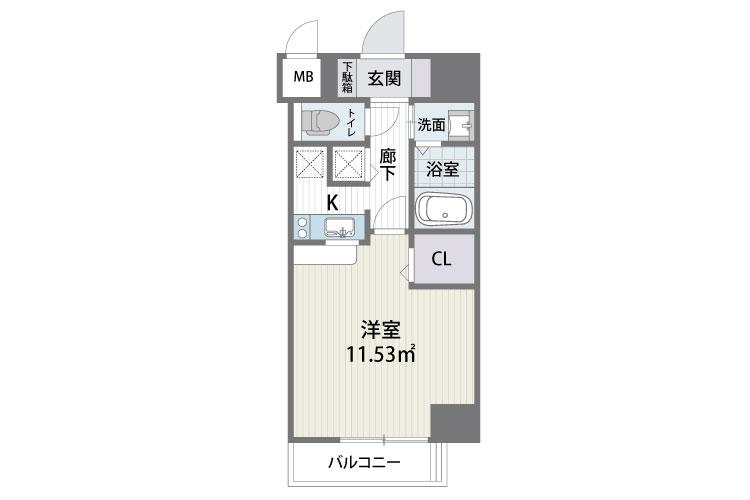 アルティザ博多駅南の間取り