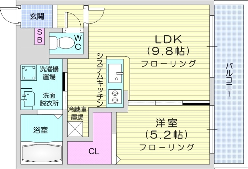 サンコート円山ガーデンヒルズの間取り