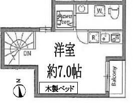 東京都北区赤羽３（アパート）の賃貸物件の間取り